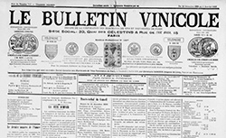 Accéder à la page "Bulletin vinicole (Le ). Organe de la Corporation des marchands de vins"