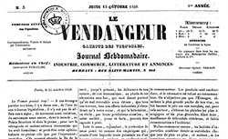 Accéder à la page "Vendangeur (Le) : gazette des vignobles"