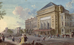 Vue de l'Opéra par Jean-Baptiste Lallemand, 18e