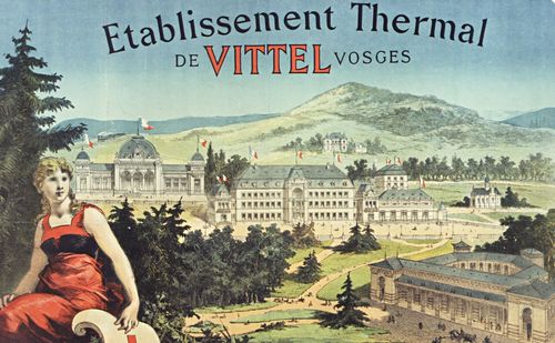 Etablissement thermal de Vittel, Vosges. Dépôt central à Paris, rue de Hanovre, 16. 