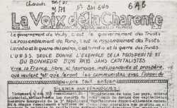 Accéder à la page "Voix de la Charente (La)"