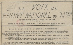 Accéder à la page "Voix du Front national du XIe (La)"