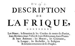Accéder à la page "Description de l'Afrique : contenant les noms, la situation et les confins de toutes ses parties... "