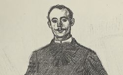 Heidbrinck, portrait de Zévaco in Le Courrier français du 03/05/1891