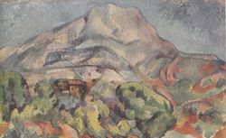 La Montagne Sainte-Victoire, Cézanne Paul, Musée de l'art occidental moderne à Moscou, 1938 (vue 73)