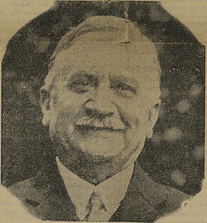 Le sourire du président Doumergue. Image publiée à Montauban le 17 février 1934 dans le journal : L'Indépendant de Tarn-et-Garonne