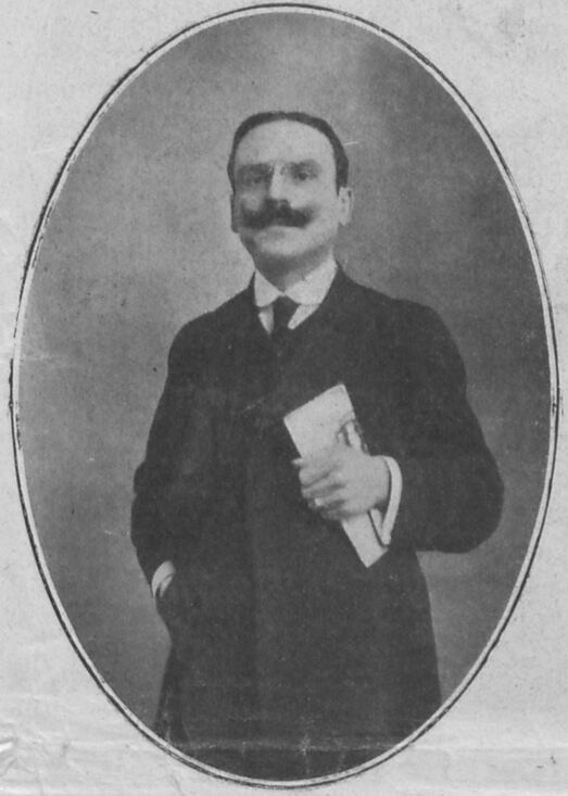 Charles Marescotti, publiciste, directeur du journal France-Italia. Image publiée à Lyon le 8 juin 1913 dans le journal : France-Italia