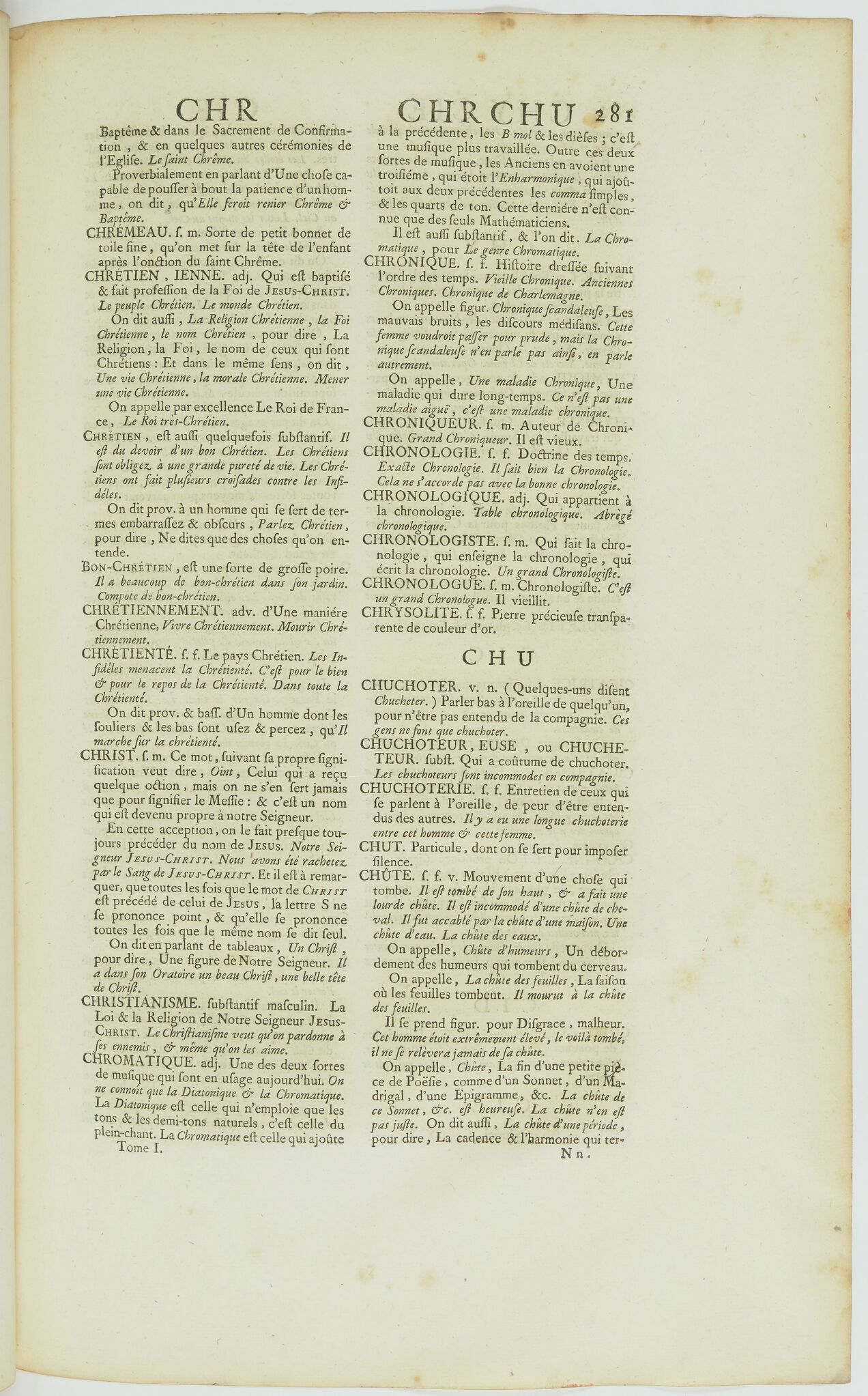 Chuchoter Dictionnaire De L Academie Francaise 3e Edition
