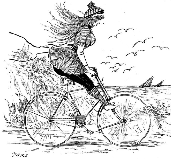 marie curie bicyclette