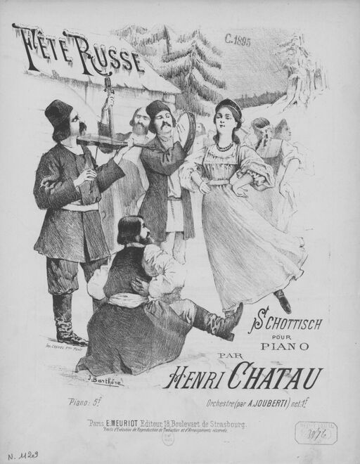 Fête russe : schottisch pour piano / par Henri Chatau ; [ill. par] J. Barthère