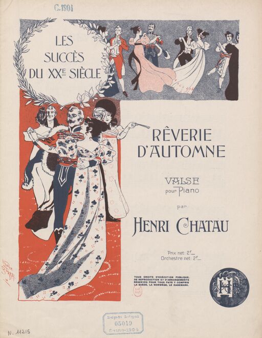 Autumn daybreak: waltz for piano/by Henri Chatau; [ill. par] Léonce Burret