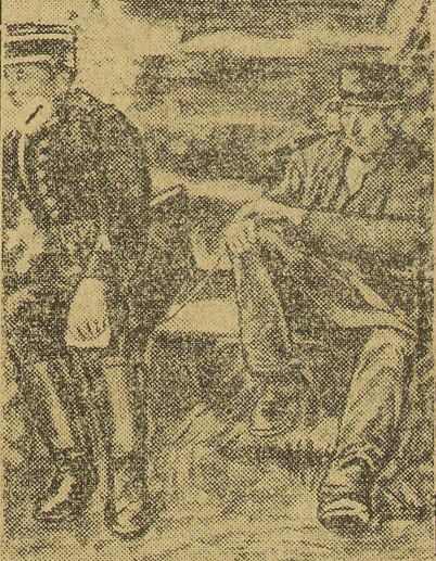 Le triple assassinat de Vézins. Image publiée à Toulouse le 8 mai 1933 dans le journal : La Dépêche
