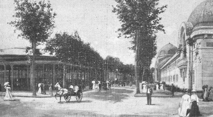 Vichy : Établissement thermal et Palais des Sources. Image publiée à Vichy le 11 juin 1913 dans le journal : Le Bulletin de Vichy