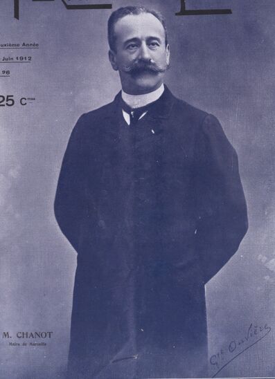 M. [Amable] Chanot, maire de Marseille. Photographie par Gustave Ouvière, publiée à Marseille le 1er juin 1912 dans le journal : Terrae latinae