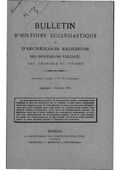 Bulletin d'histoire ecclesiastique et d'archéologie religieuse des diocèses de Valence, Gap, Grenoble et Viviers