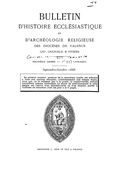 Bulletin d'histoire ecclesiastique et d'archéologie religieuse des diocèses de Valence, Gap, Grenoble et Viviers