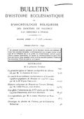 Bulletin d'histoire ecclesiastique et d'archéologie religieuse des diocèses de Valence, Gap, Grenoble et Viviers