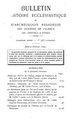 Bulletin d'histoire ecclesiastique et d'archéologie religieuse des diocèses de Valence, Gap, Grenoble et Viviers