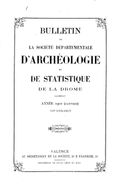 Bulletin de la Société d'archéologie et de statistique de la Drôme