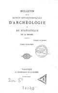 Bulletin de la Société d'archéologie et de statistique de la Drôme