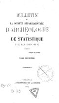 Bulletin de la Société d'archéologie et de statistique de la Drôme