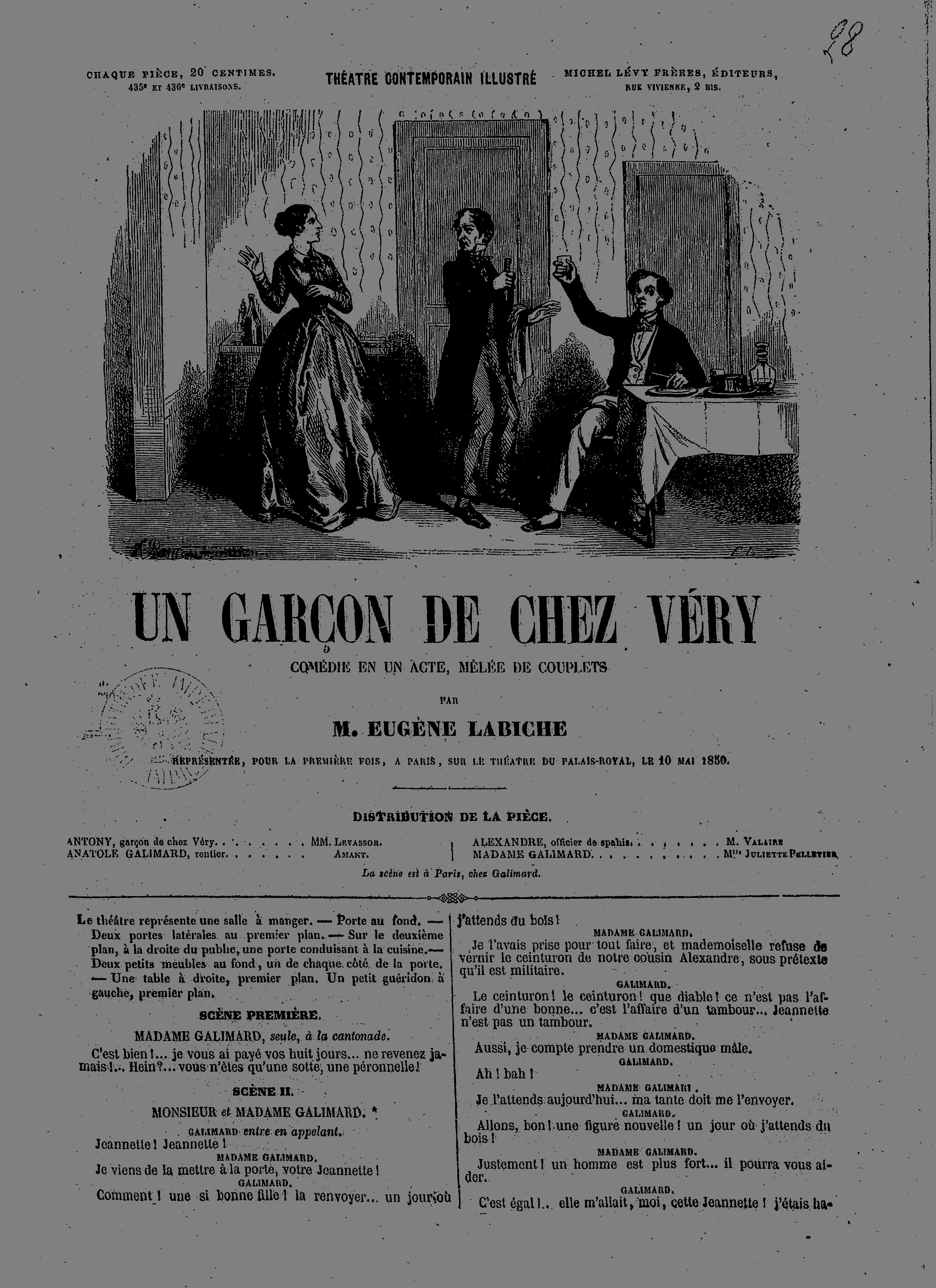 Gentil-Bernard, or the art of loving: comedy and five acts.... [followed by] Jobin and Nanette: comédie-vaudeville in one act. Book. 44/by MM. Dumanoir and Clairville Michel Carré and Léon Battu