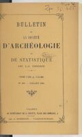 Bulletin de la Société d'archéologie et de statistique de la Drôme