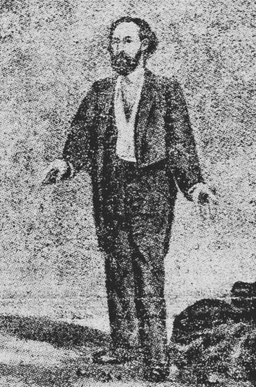 Gaston Crémieux au moment où on allait le fusiller [Commune de Marseille]. Image publiée à Nîmes le 13 décembre 1925 dans le journal : La Provence ouvrière et paysanne