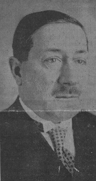 Robert Lassalle, beau combattant, devient ministre des Pensions. Image publiée à Mont-de-Marsan en janvier 1938 dans le journal : Le Poilu républicain des Landes