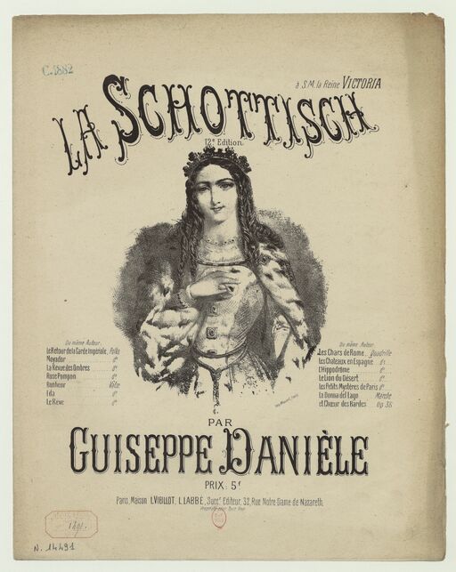 The schottisch: [for piano] (12th ed.)/by Guiseppe Danièle