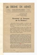 La Drôme en armes : journal d'information française