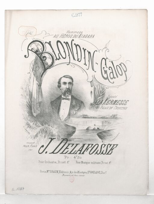 Blondin-galop/composed for piano by J. Delafosse; [etc.] P. Crauzat