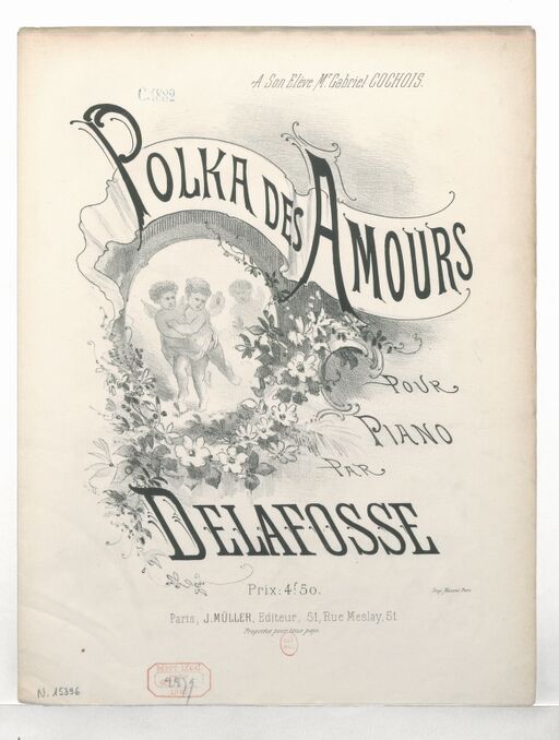 Polka des amours : pour piano / par Delafosse ; [ill. par] L. D.