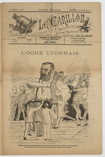 Le Carillon dauphinois : journal républicain illustré : paraissant tous les samedis / rédacteur en chef Louis Dumont