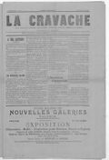 La Cravache valentinoise : journal politique, littéraire, humouristique, fantaisiste, agricole, commercial et mondain / directeur-propriétaire Louis Esprit