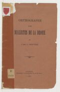 Orthographe des dialectes de la Drôme, par l'abbé L. Moutier
