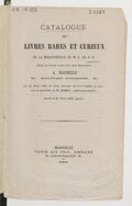 Catalogue des livres rares et précieux de la bibliothèque de Mr E. de P. D.,...