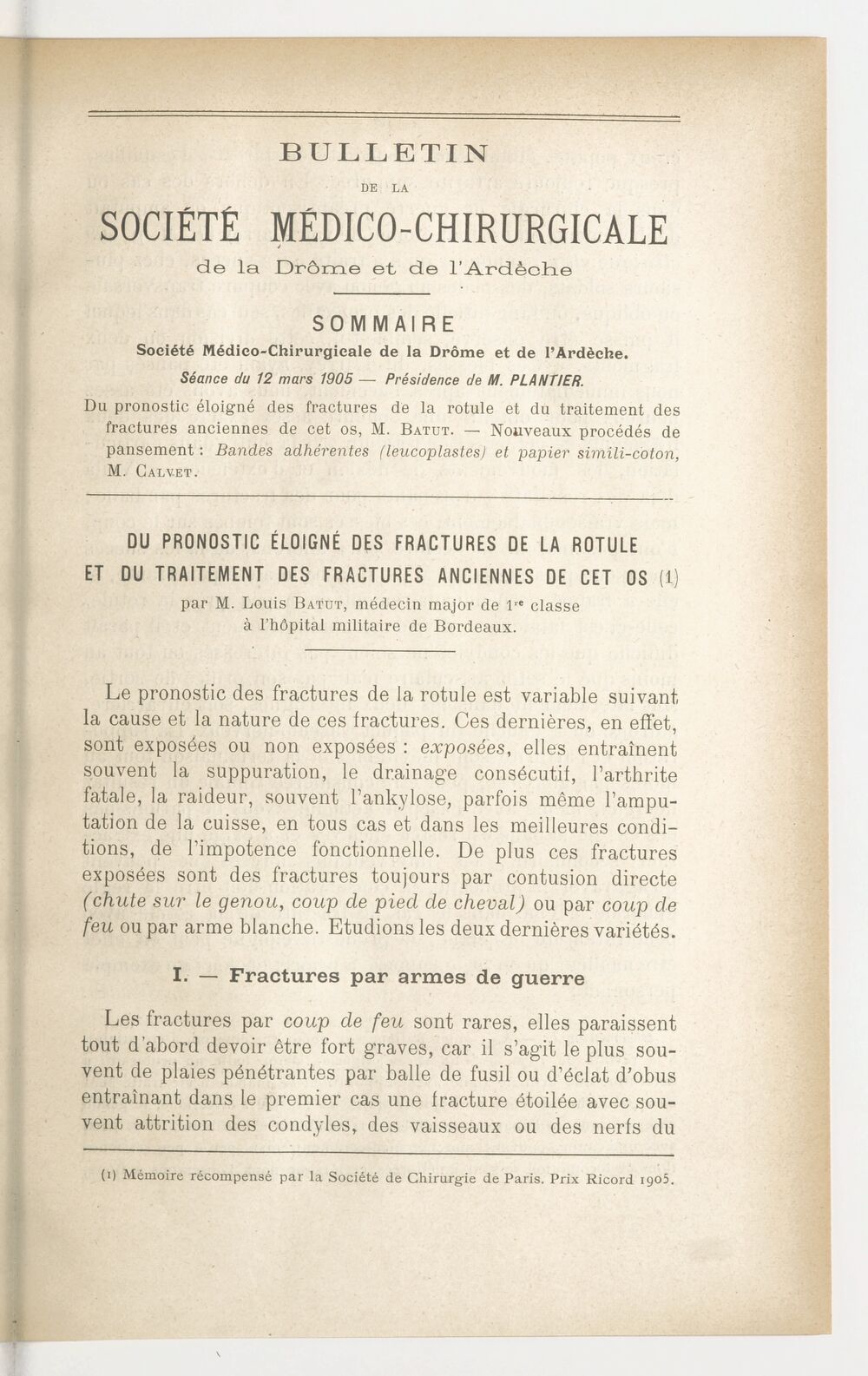 Bulletin de la Société médico-chirurgicale de la Drôme et de l'Ardèche