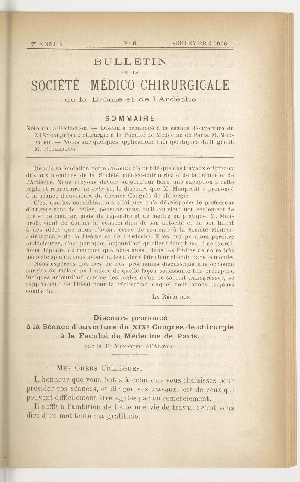 Bulletin de la Société médico-chirurgicale de la Drôme et de l'Ardèche