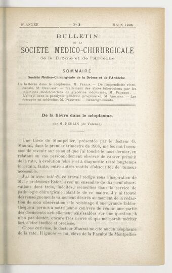 Bulletin de la Société médico-chirurgicale de la Drôme et de l'Ardèche