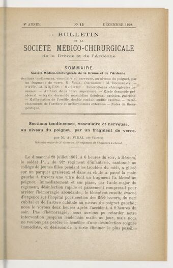 Bulletin de la Société médico-chirurgicale de la Drôme et de l'Ardèche