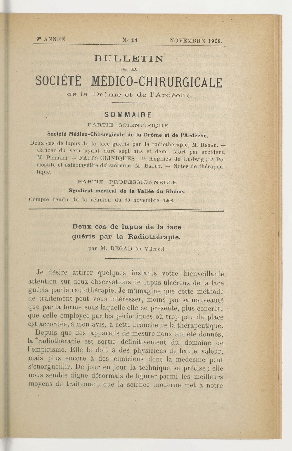 Bulletin de la Société médico-chirurgicale de la Drôme et de l'Ardèche