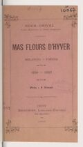 Mas flours d'hyver : mélanges - poésies : 1854 - 1883