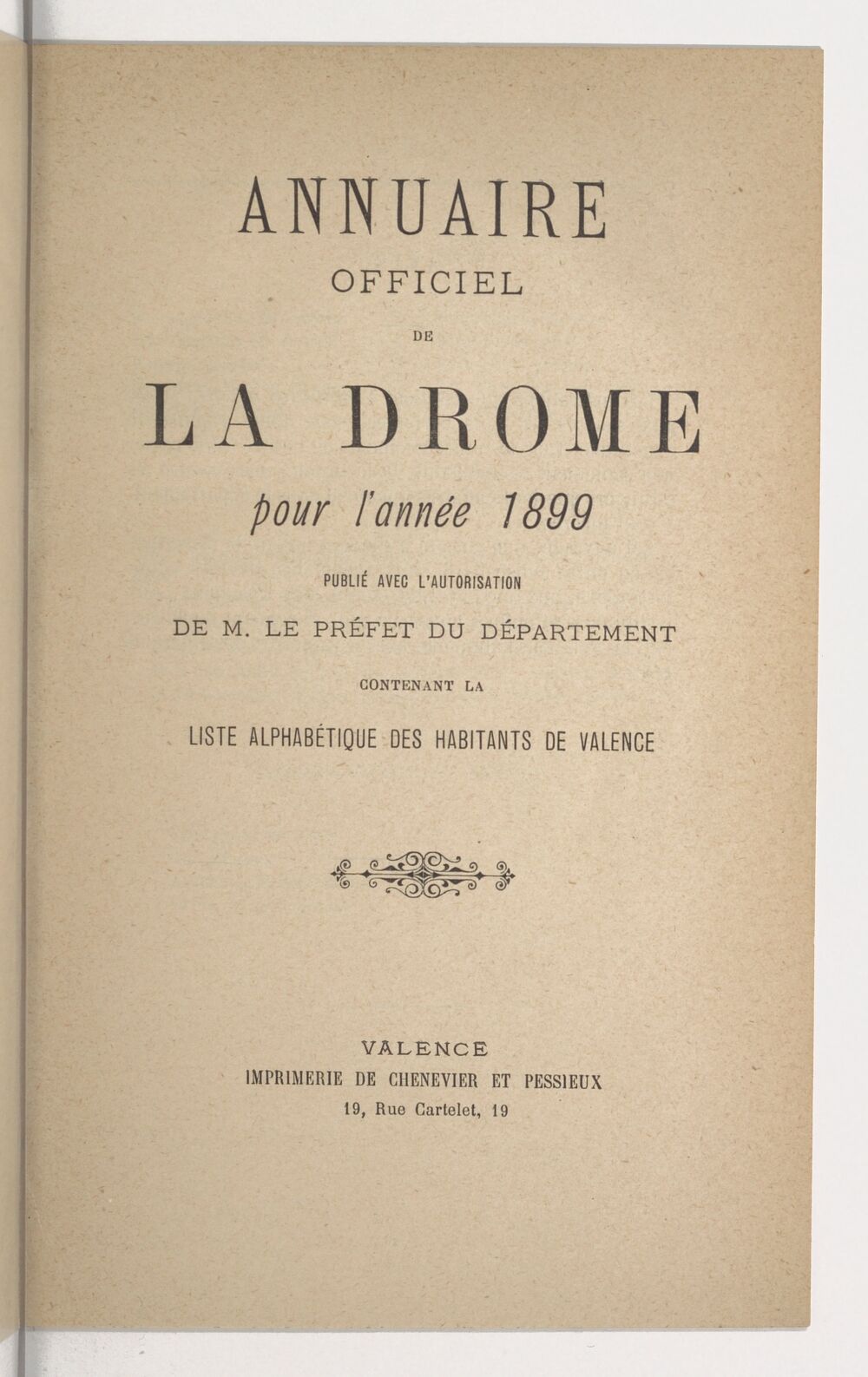 Annuaire du département de la Drome pour l'an... / par Mr. Gueymar-Dupalais...