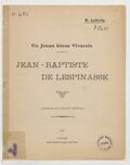 Jean-Baptiste de Lespinasse : un jeune héros vivarois / R. Labrély
