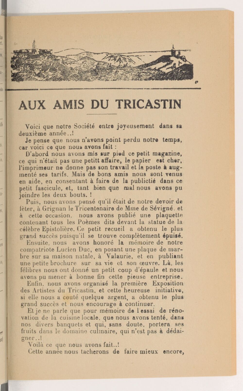 Le Tricastin : histoire, arts, littératures, tourisme : revue mensuelle dirigée par Rodolphe Bringer