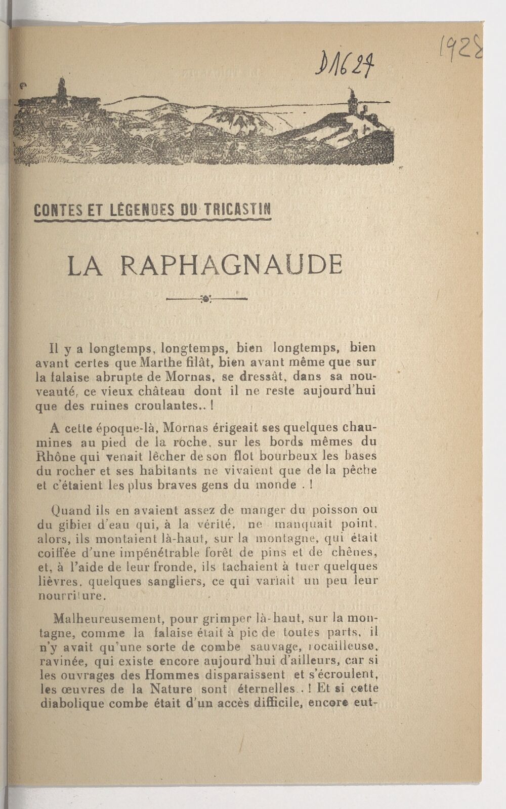 Le Tricastin : histoire, arts, littératures, tourisme : revue mensuelle dirigée par Rodolphe Bringer