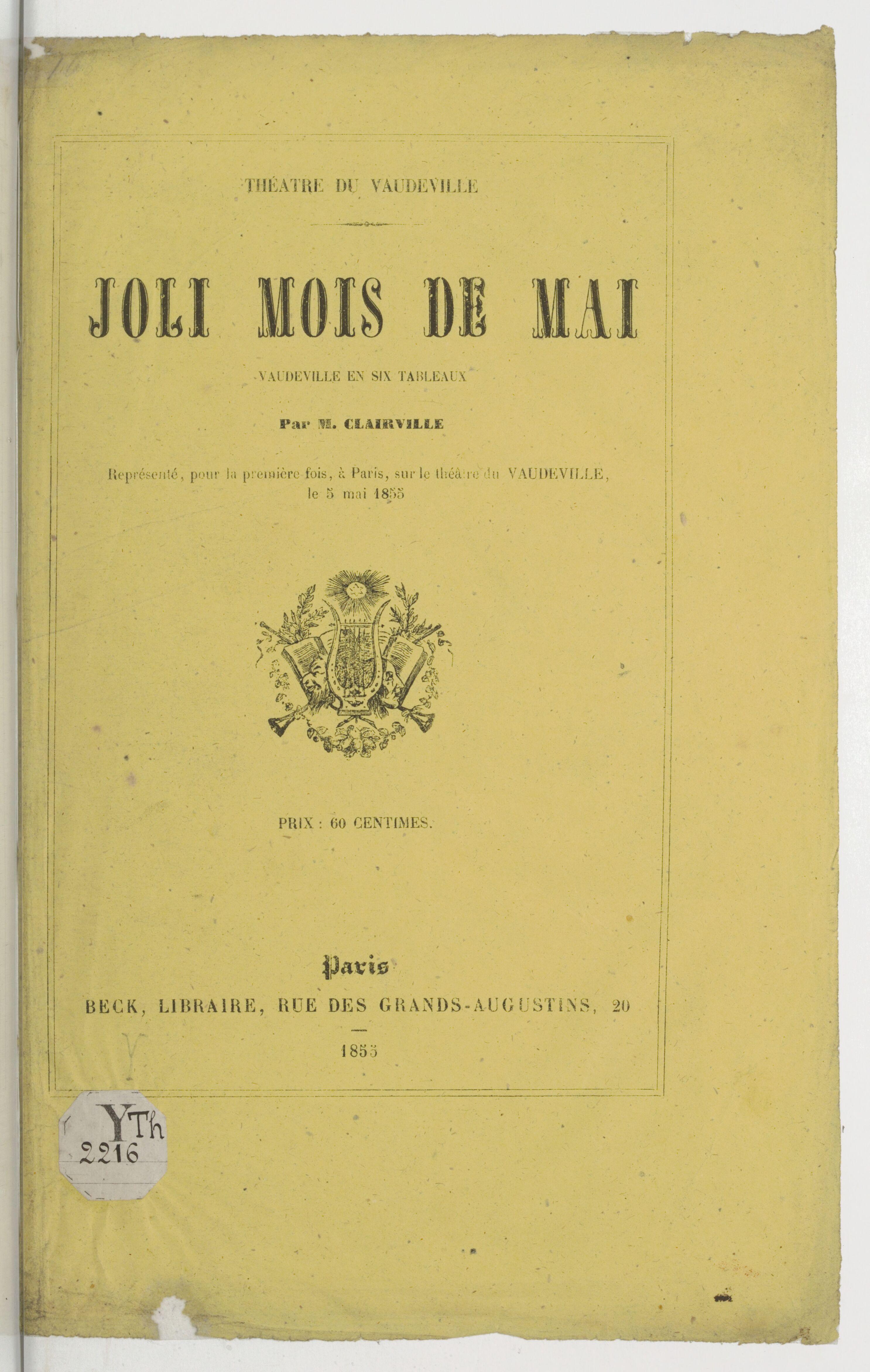 Nice May: vaudeville in six paintings/by M. Clairville