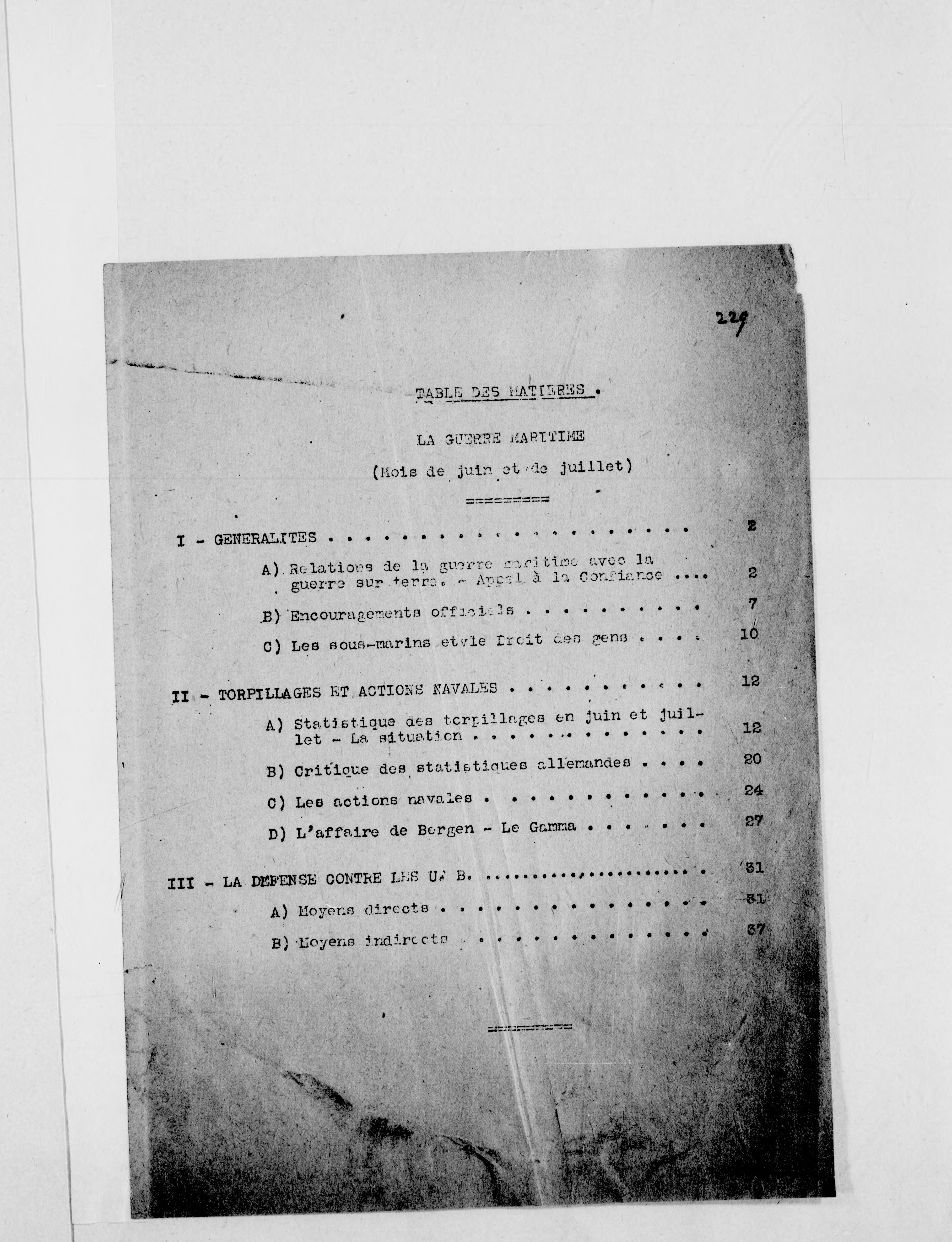 Papiers de Germain Bapst. I-XXIII Documents d'histoire contemporaine. XXII Résumés de la presse allemande pendant la Grande Guerre.