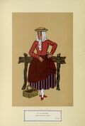 Le Languedoc - Femme des environs de Privas - XIXe siècle (n° 124)